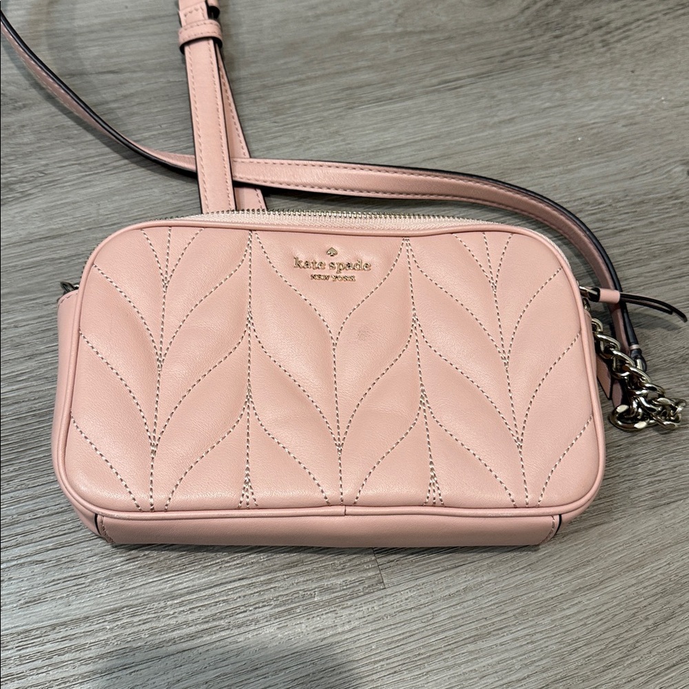 Kate Spade Blush Quilted Crossbody Bag